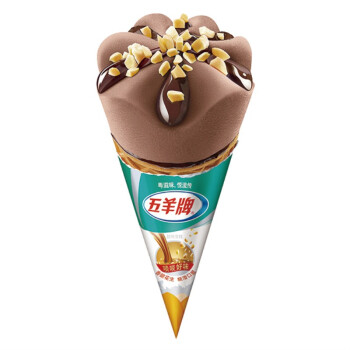 五羊甜筒雪糕批发巧克力味 73g 12支
