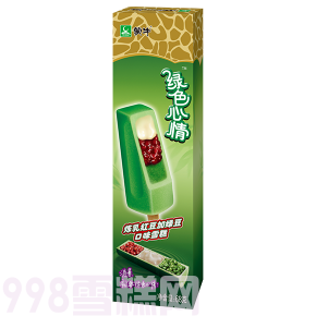蒙牛绿色心情炼奶红豆加绿豆口味雪糕批发 68g 30盒(图1)