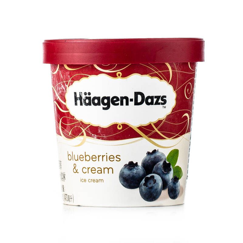 法国哈根达斯小杯冰淇淋81g杯装蓝莓冰激凌  81g  24