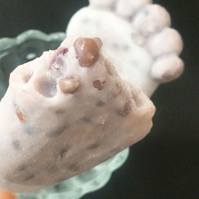 一瓶牛奶，一碗红豆，教你们做出美味鲜奶红豆冰棒(9)